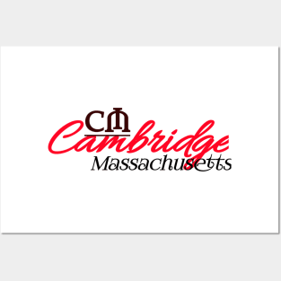 T-shirt Cambridge Massachusetts Posters and Art